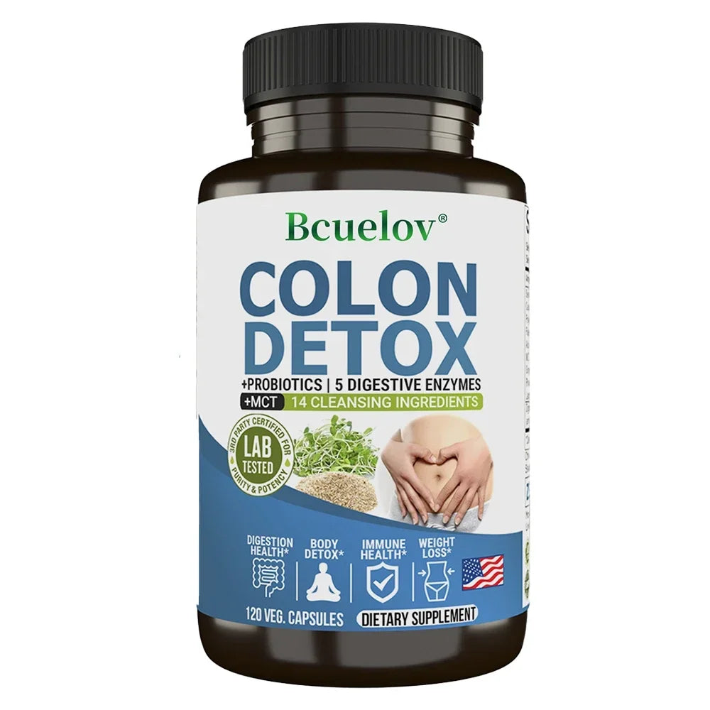 Natural Colon Cleanser Detox Supplement | Probiotic Digestive Support