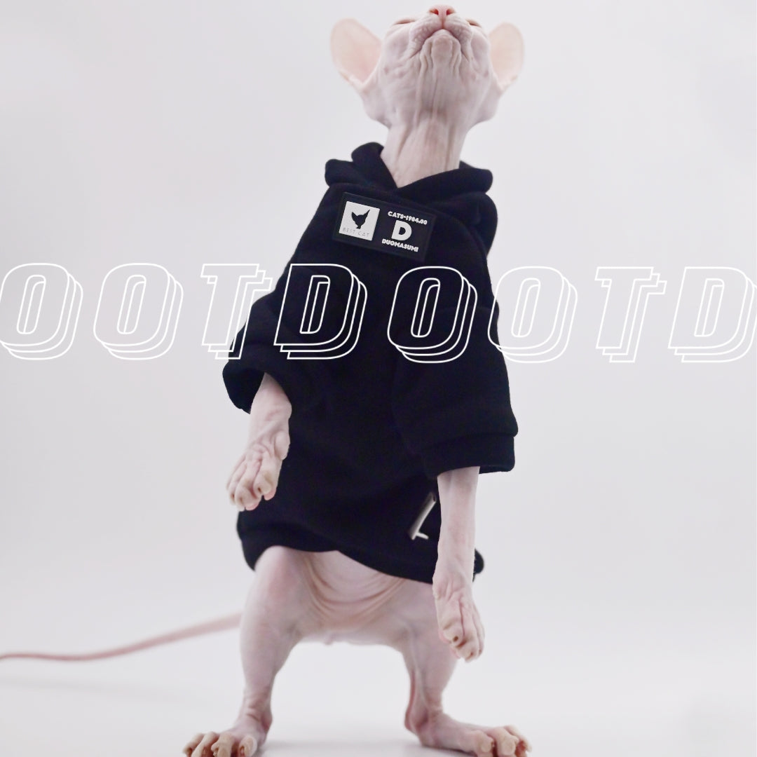 Stylish Cat Hoodie for Hairless Breeds | Cozy Spring/Fall Fashion