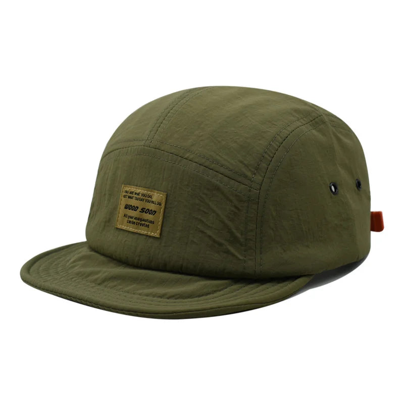 Adjustable 5 Panel Baseball Cap | Quick-Drying Sunscreen Hat