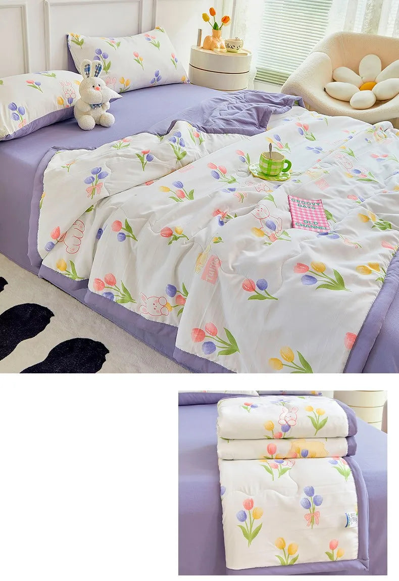 Summer Thin Duvet | Soft Printed Comforter for All Sizes