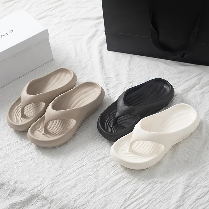 Women's Thick Platform EVA Flip Flops | Comfortable Beach Sandals