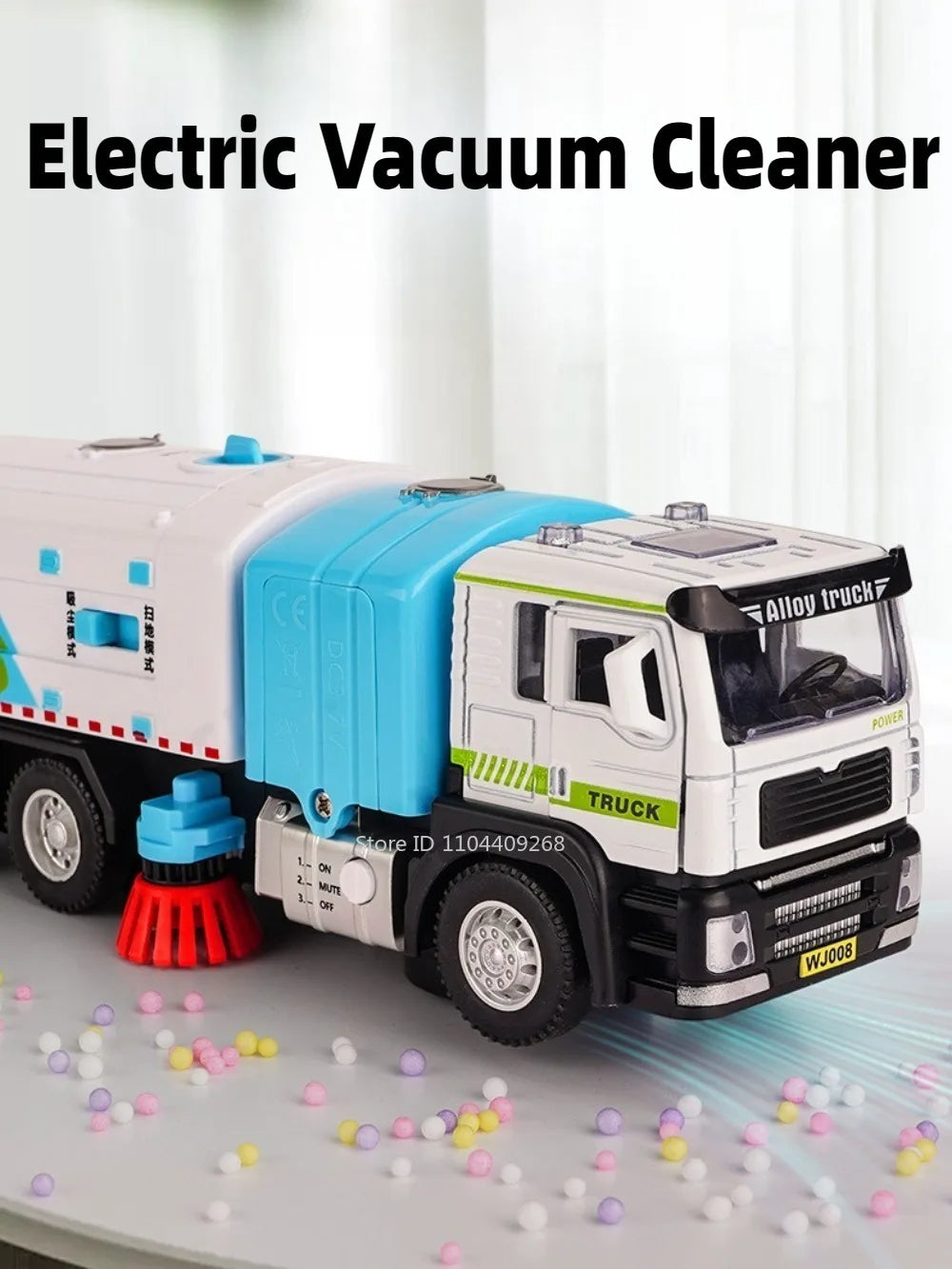 Electric Vacuum Cleaner Garbage Truck Model Toy for Kids