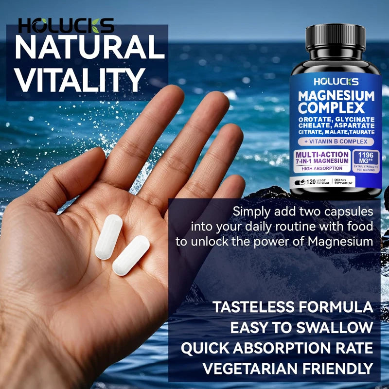 Magnesium Complex Supplements for Brain Health & Relaxation