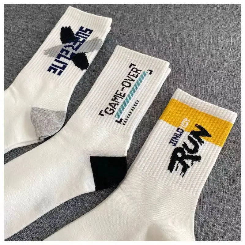 Men's Versatile Mid Socks | Comfortable Street Style Sports Socks