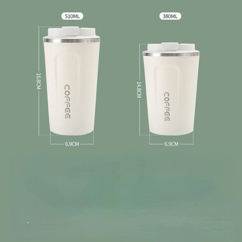 Stainless Steel Thermos Travel Mug | Leak-Proof & Insulated