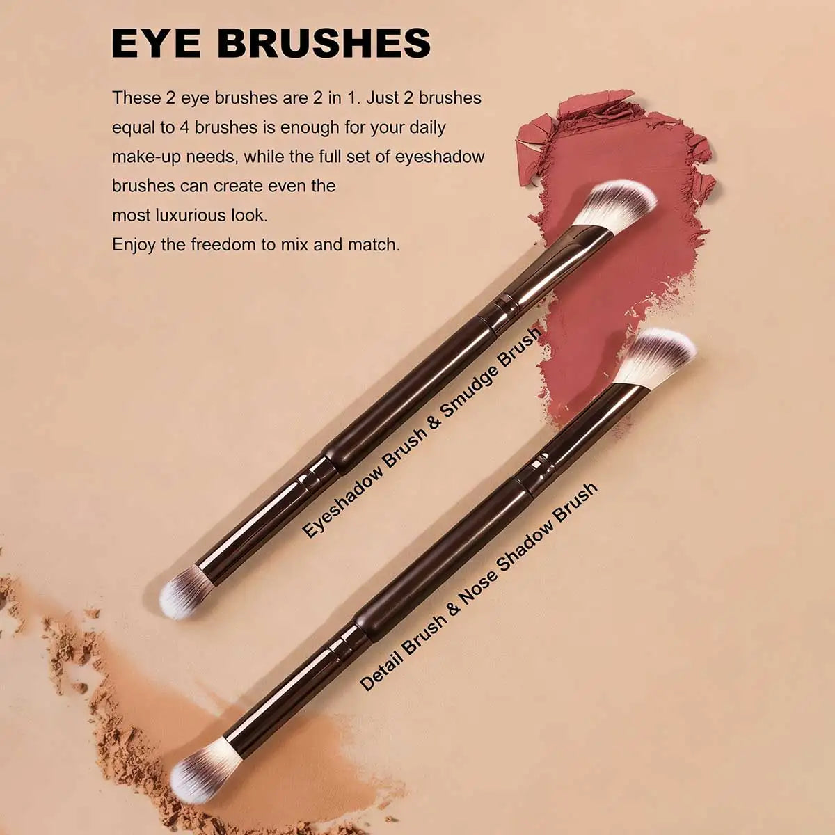 Professional Makeup Brush Set | Portable Travel Makeup Brushes