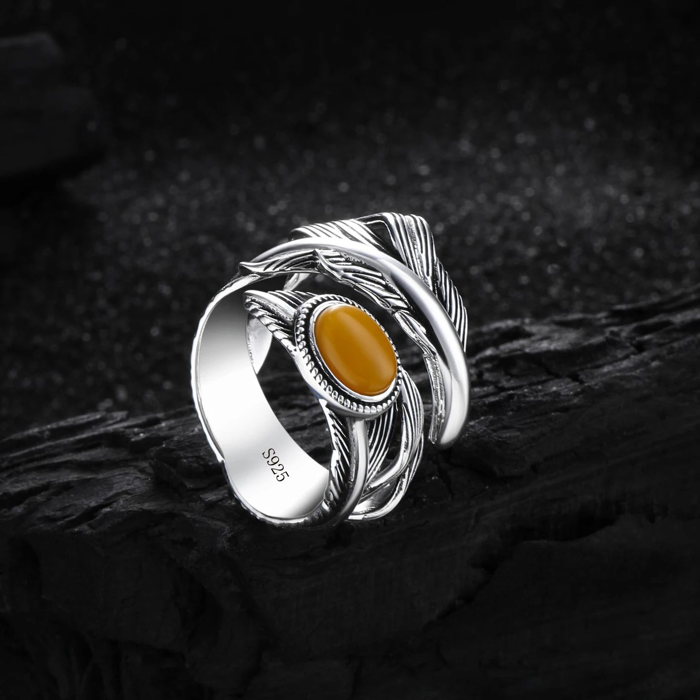 Adjustable Geometric Jade Ring for Women | Vintage Jewelry Gift