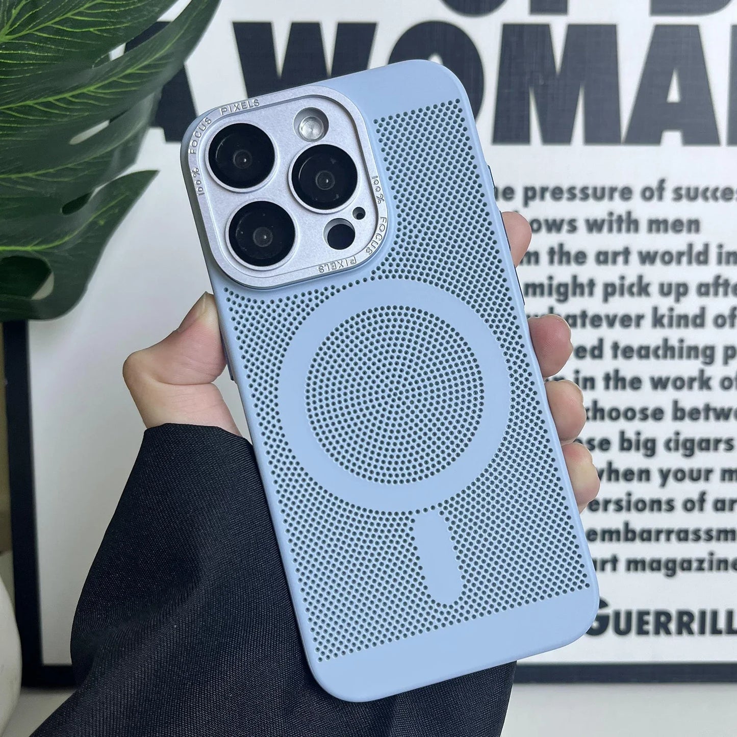 Funda de lujo mate para teléfono con disipación de calor | Protectora y elegante