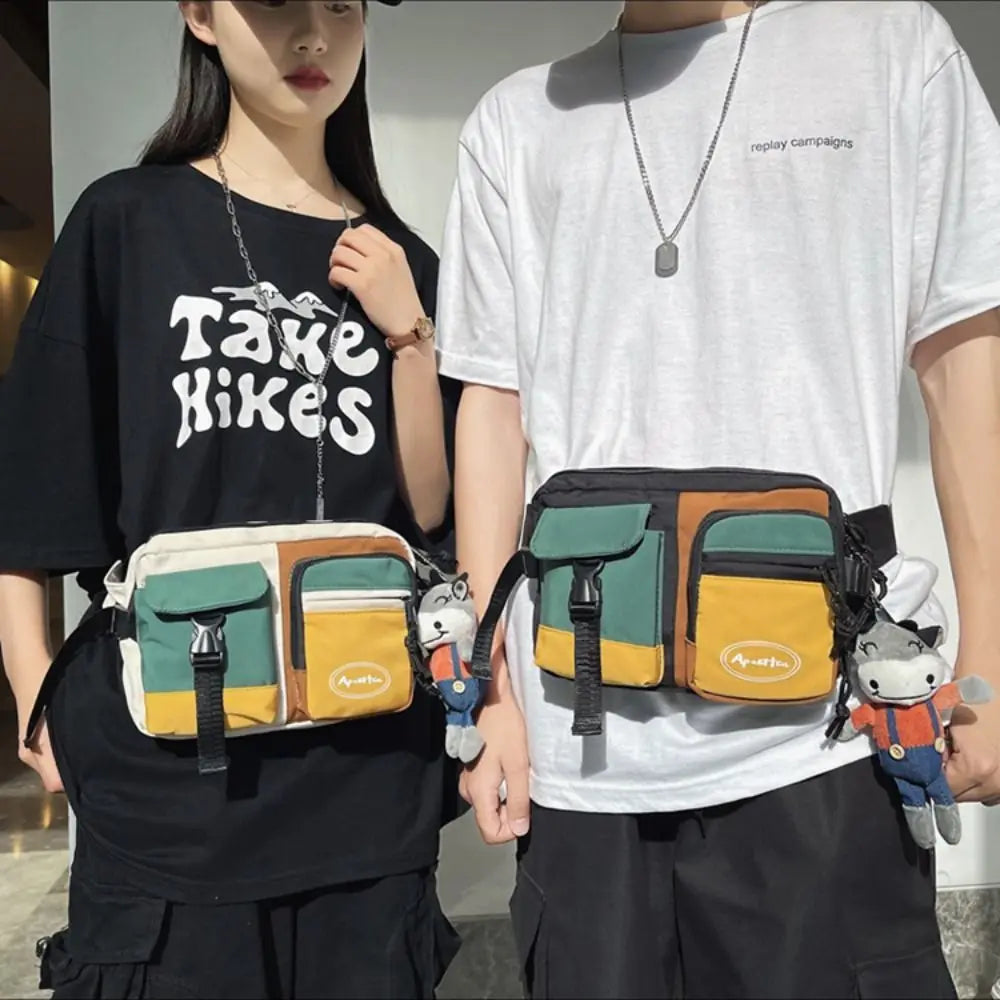 Multifunctional Nylon Chest Bag | Large Capacity Casual Sling Pack