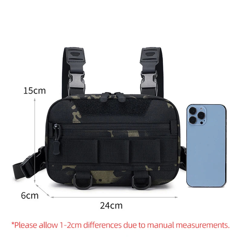 Men's Tactical Fishing Vest Backpack | Waterproof Molle Fanny Pack