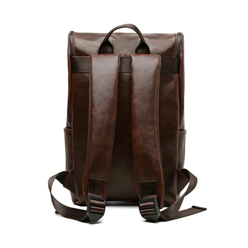 Men's Vintage Leather Backpack | Large Capacity Multifunctional Bag