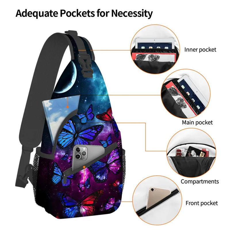 Stylish Cartoon Chest Bag for Boys & Girls | Large Capacity Messenger Bag