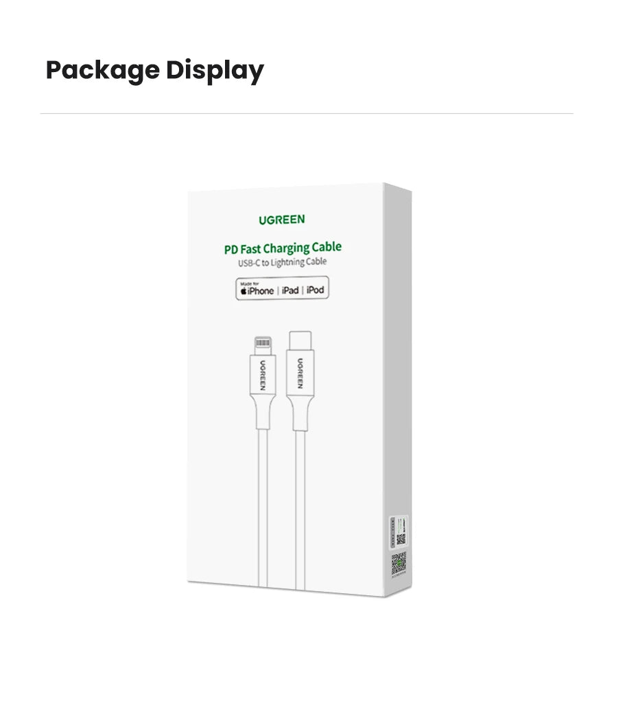 Fast Charging USB C to Lightning Cable | Compatible with iPhone
