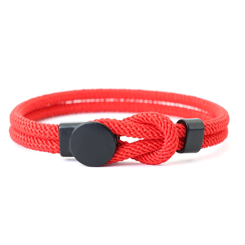Men's Double Layer Rope Bracelet | Lucky Red Thread Gift for Him