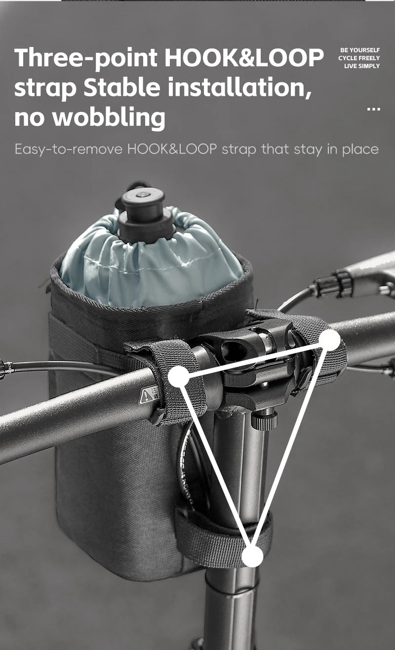 Bicycle Handlebar Bag | Water Bottle Carrier & Insulation Bag