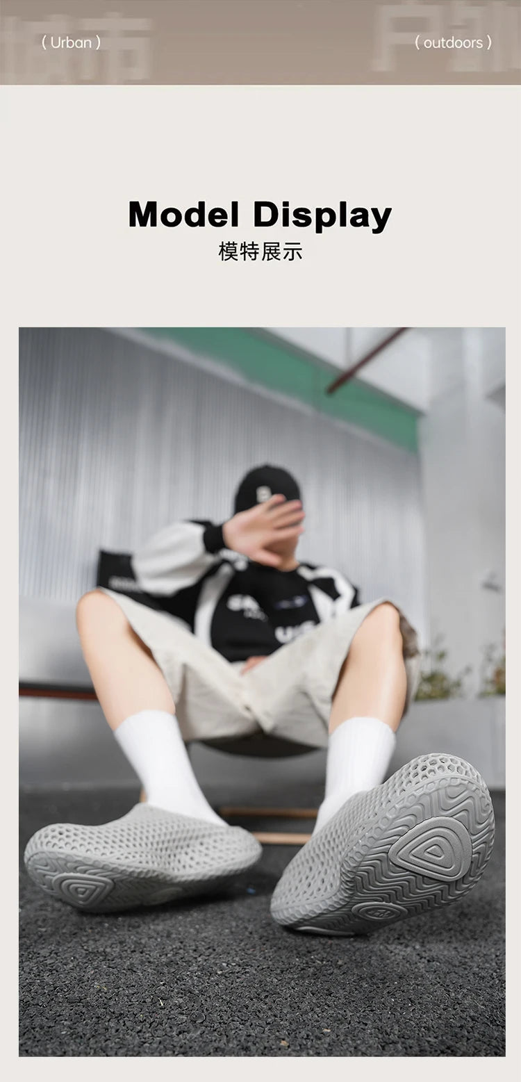 Men's Breathable EVA Clogs | 3D Printed Non-Slip Garden Shoes