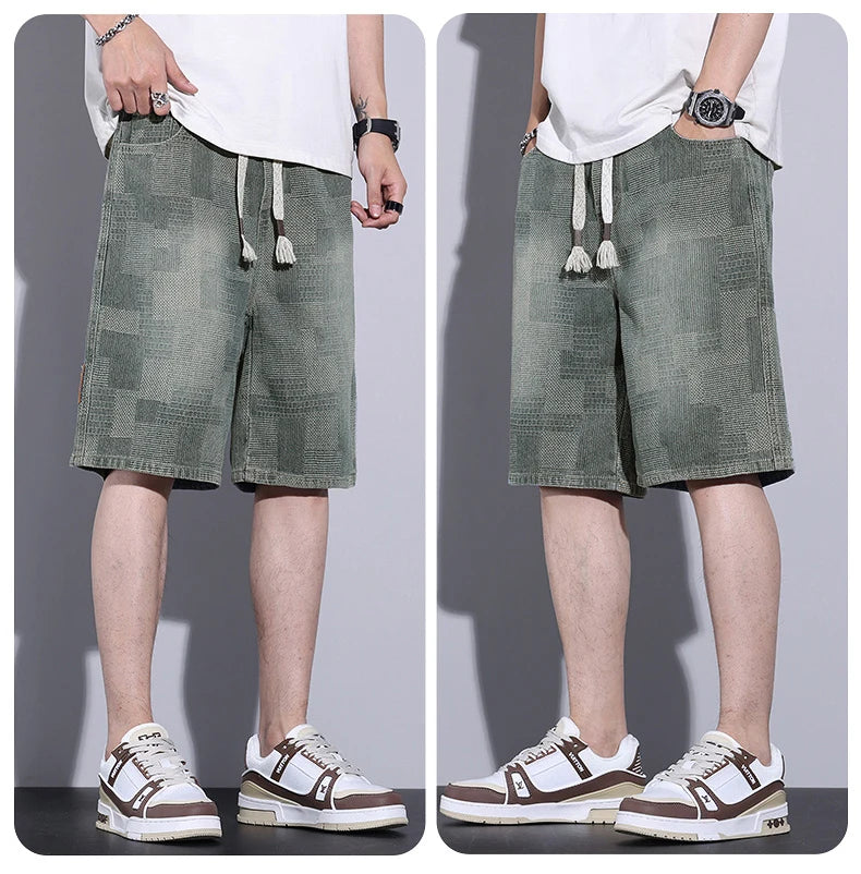 Casual Men's Baggy Denim Shorts | Summer Fashion Streetwear