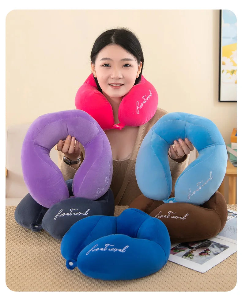 Comfortable U-Shaped Neck Pillow for Travel | Soft Support Cushion