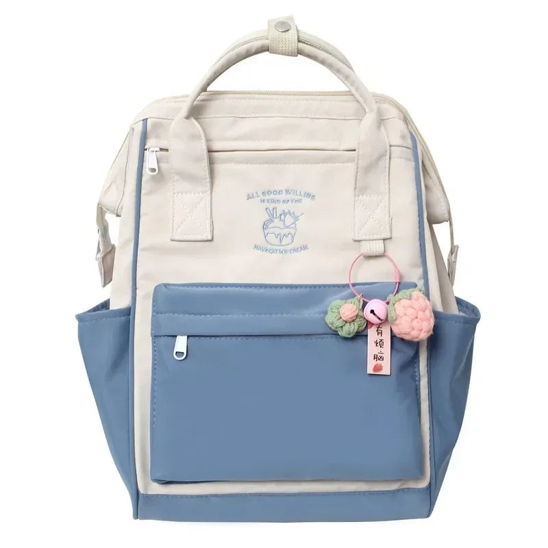 Kawaii Waterproof Backpack | Large Capacity Travel Bag for Women