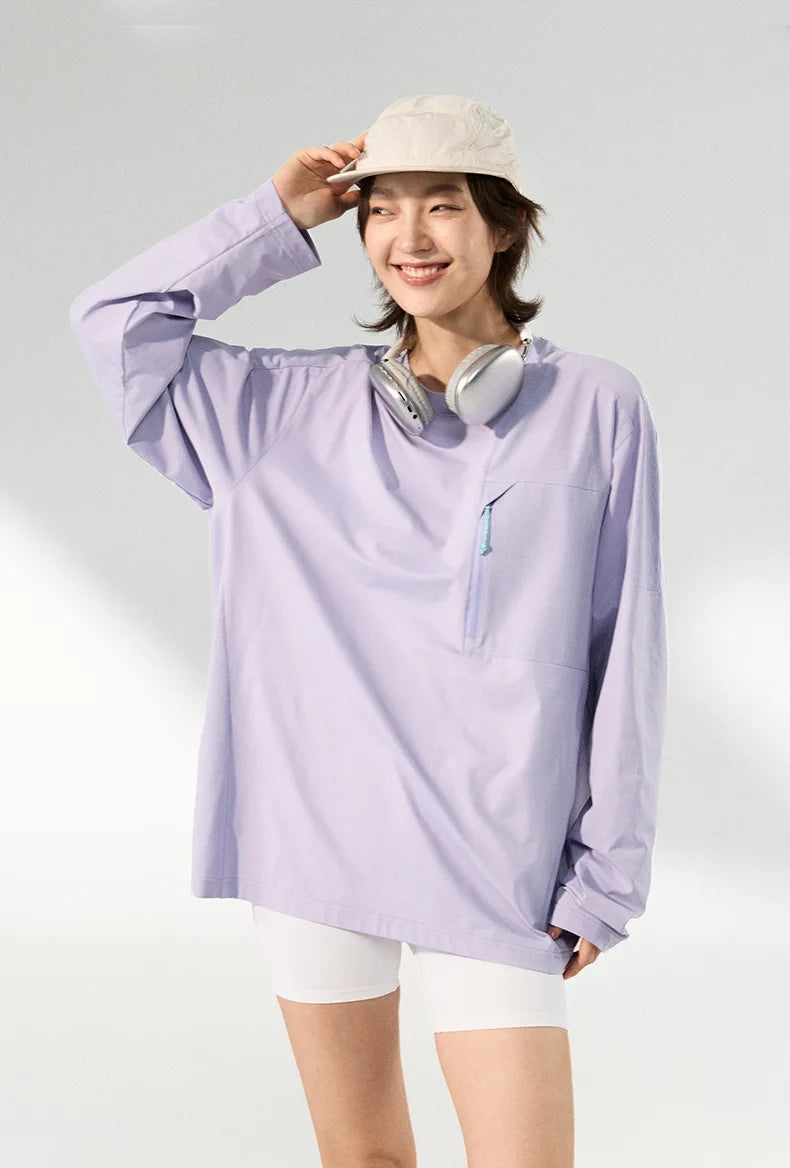 Men's Zip-up Long-sleeved Quick-dry Outdoor Base Layer Top