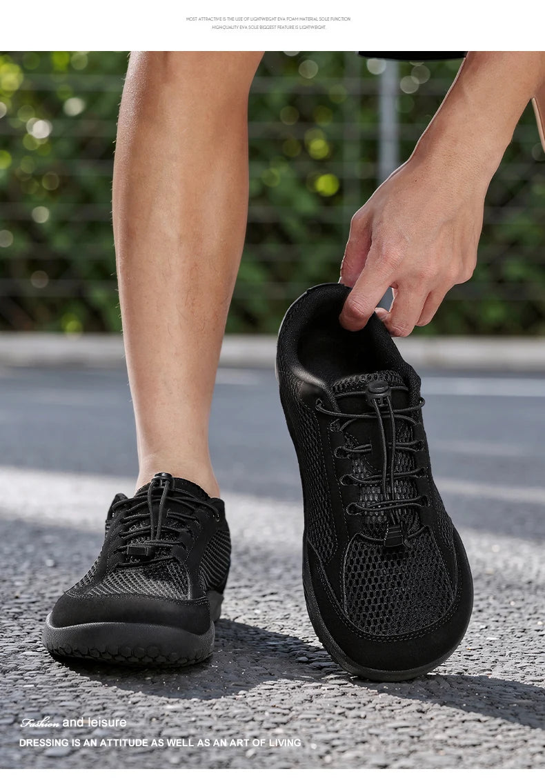 Wide Fit Casual Sports Shoes | Breathable Non-Slip Comfort