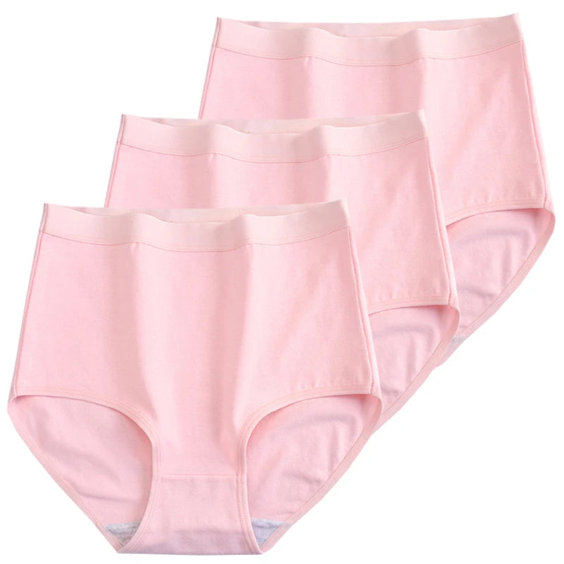 Plus Size High Waist Cotton Briefs for Women | Breathable Comfort