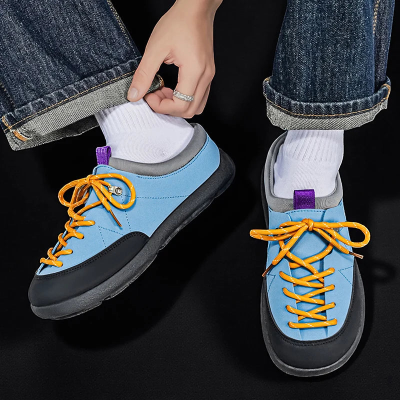 Men's Backless Slip-On Casual Sports Shoes | Comfortable & Stylish