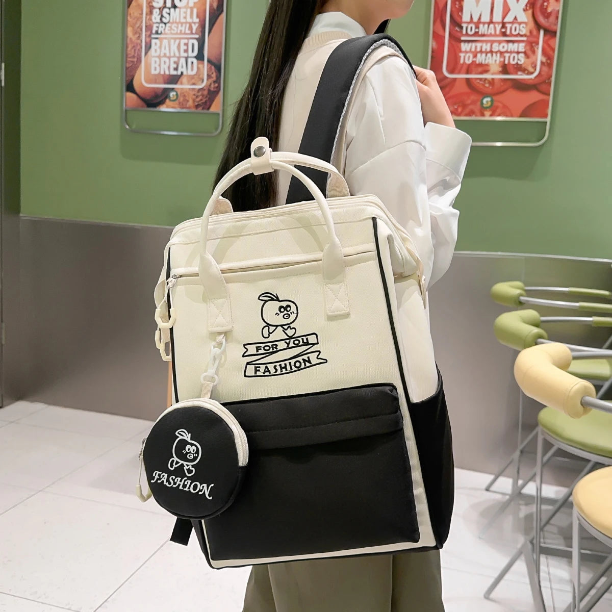 Large-Capacity College Backpack | Stylish & Functional Design