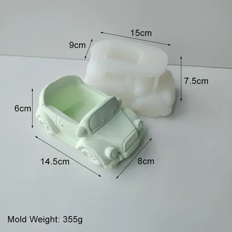 Creative Bus Flowerpot Mold for Unique Home Decor & Gardening