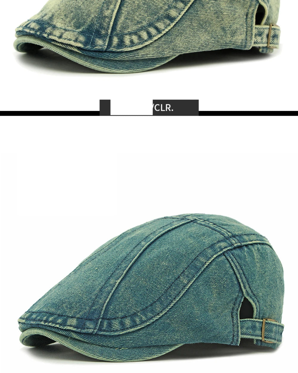 Unisex Adjustable Denim Beret Hat | Stylish Artist Cap