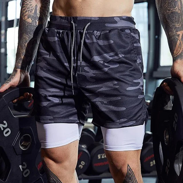 Men's Double-Decker Sport Shorts | Perfect for Summer Fitness