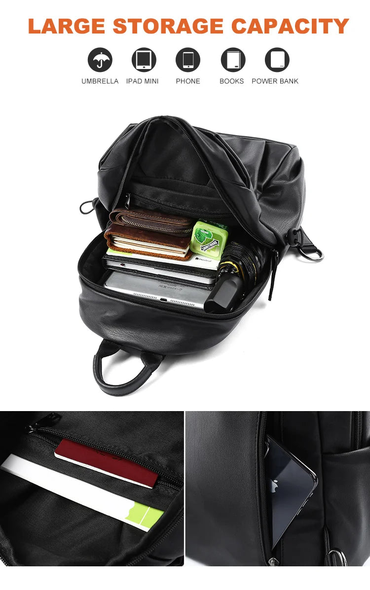 Waterproof Nylon Sling Bag | Anti-Theft Travel Chest Backpack