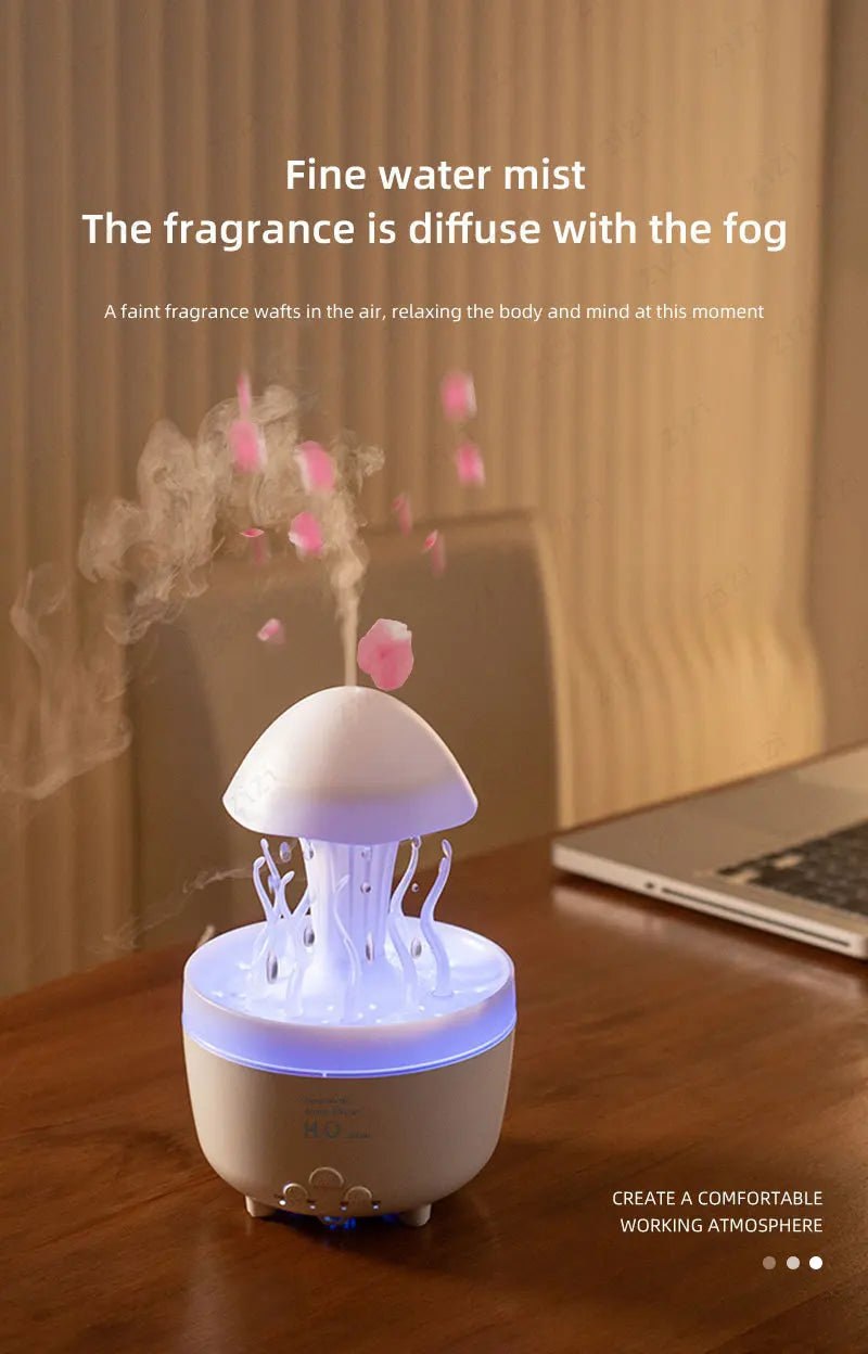 Colorful Night Light Aromatherapy Humidifier | Relaxing Bedroom Decor