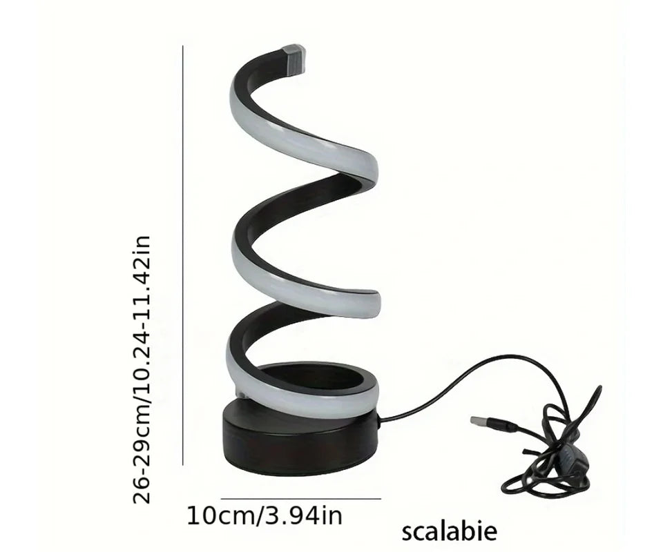 Dimmable USB LED Night Light Lamp | Modern 3D Ring Design