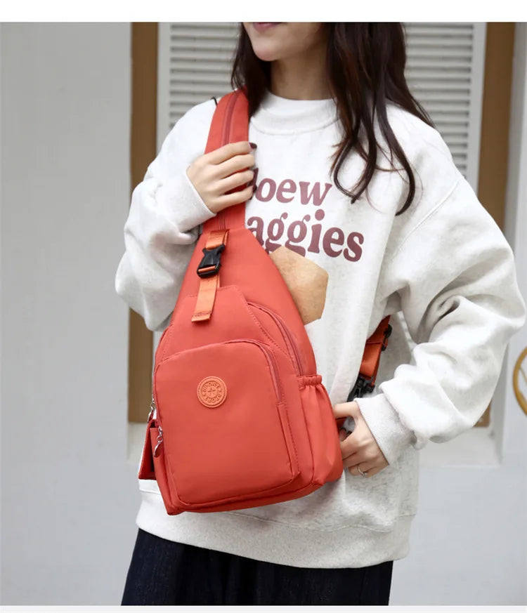Casual Multi-Functional Nylon Chest Bag | Stylish and Practical