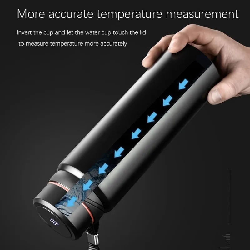 Large Capacity Insulated Stainless Steel Thermos with Temperature Display