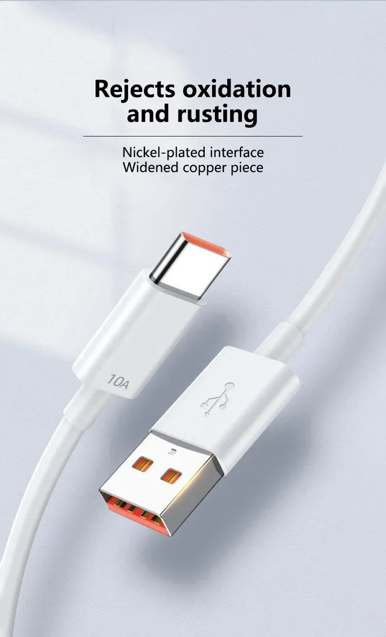 10A USB to Type C Cable | Super Fast Charging & Data Transfer