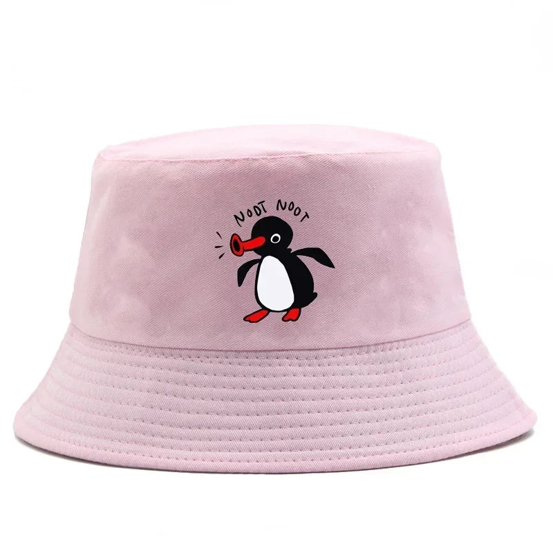 Reversible Summer Penguin Bucket Hat for Men & Women | Sun Protection