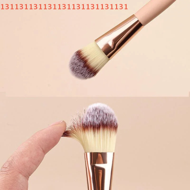 Multifunction Wooden Handle Facial Foundation Brush | Soft Fiber Makeup Mask Brush Tool 2026