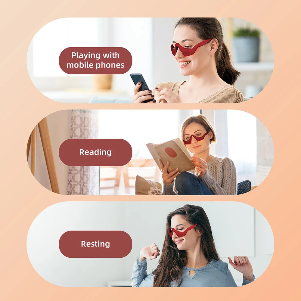 Eye Fatigue Relief Massager Glasses | Soothing Under-Eye Treatment