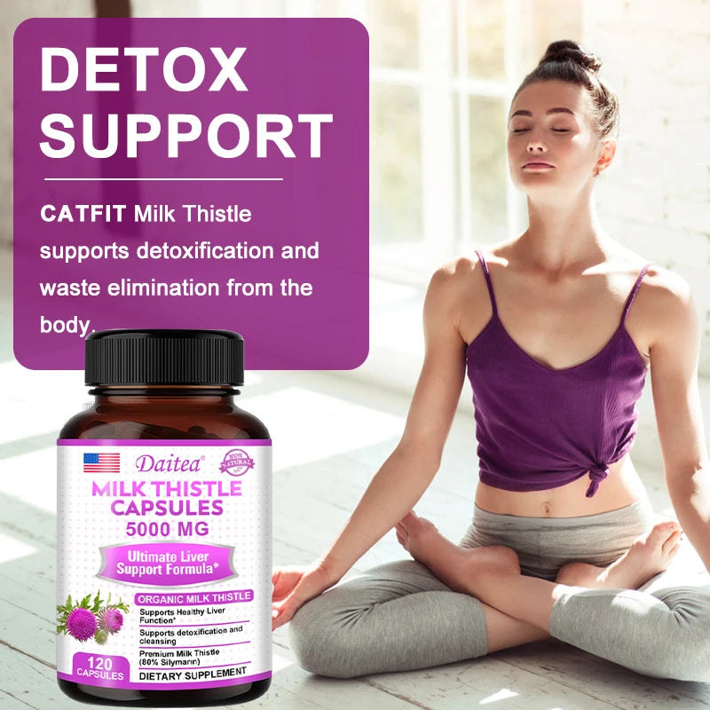 Organic Milk Thistle Extract Liver Capsules | Detox & Support Health