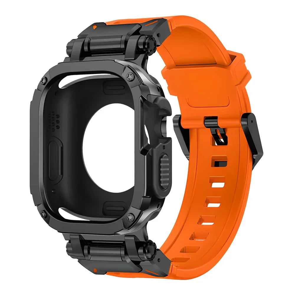 Funda protectora de TPU y pulsera de silicona para Apple Watch