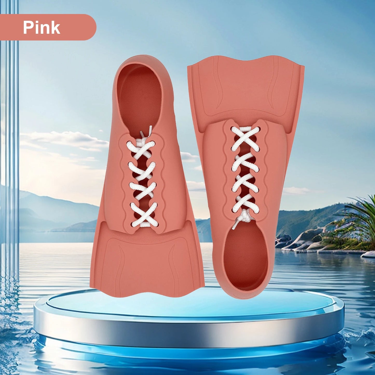 Adjustable Short Snorkeling Fins | Anti-Slip Swimming Equipment