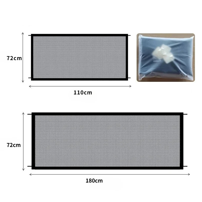 Folding Breathable Mesh Pet Dog Barrier Fences for Safety