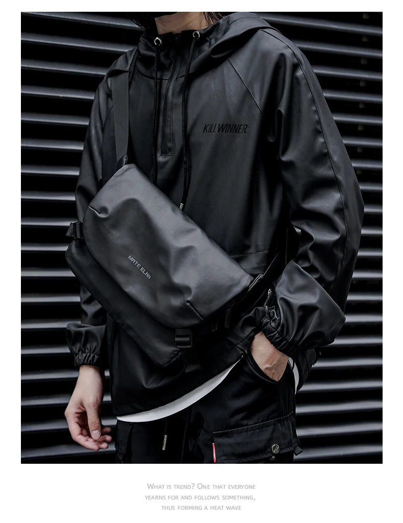 Waterproof Minimalist Men's Crossbody Messenger Bag for Travel
