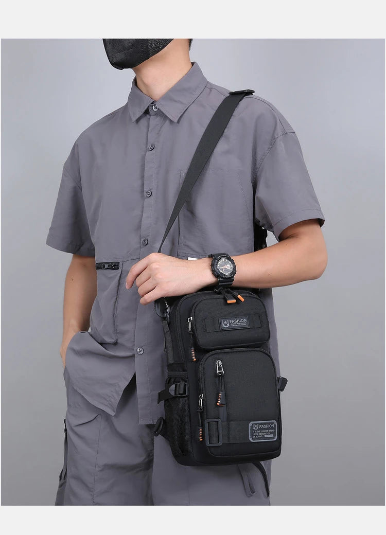 Men's Fashion Oxford Waist Pack | Versatile Casual Chest Bag