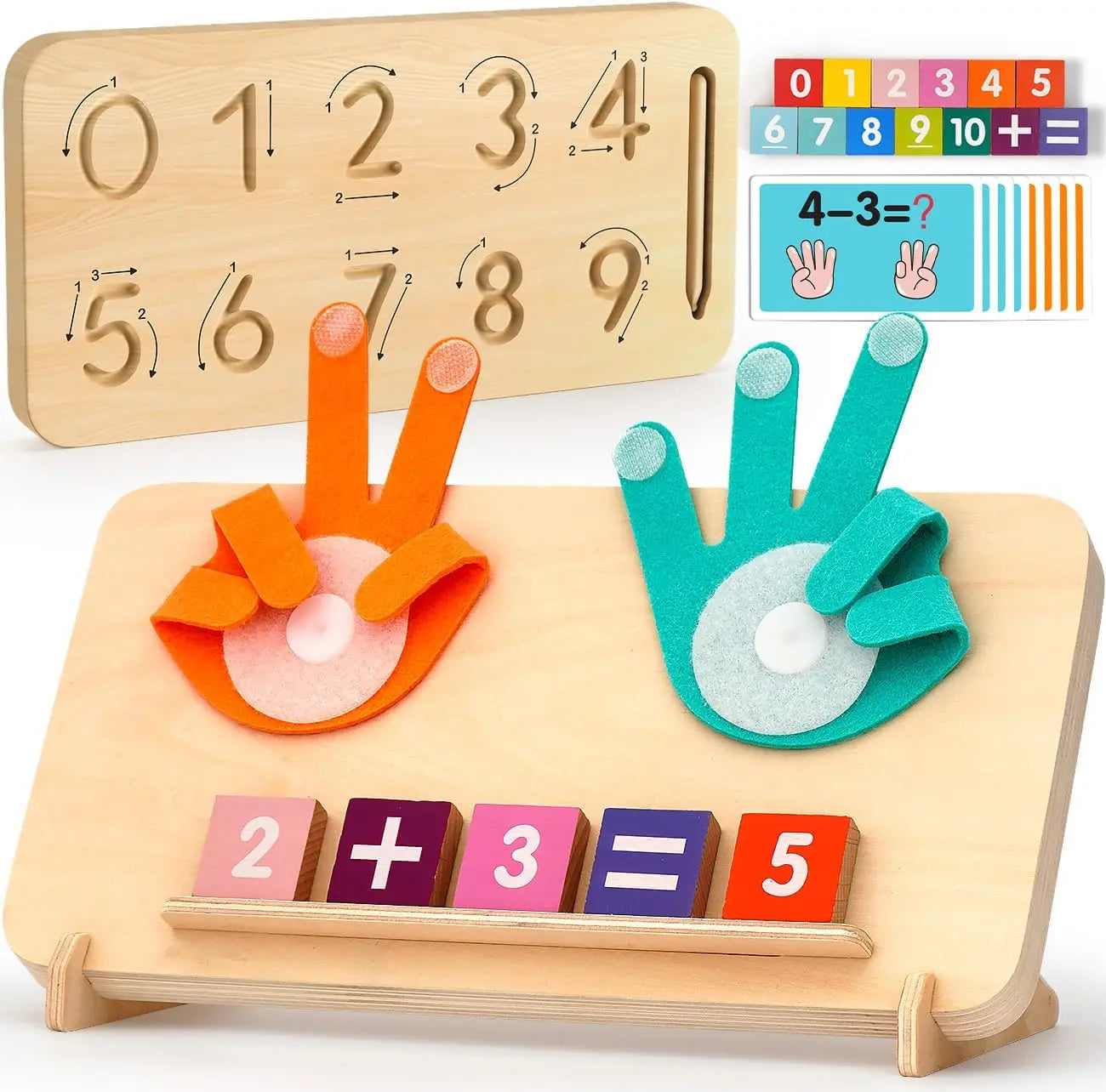 Double-Sided Finger Tracing Board | Montessori Learning Toy