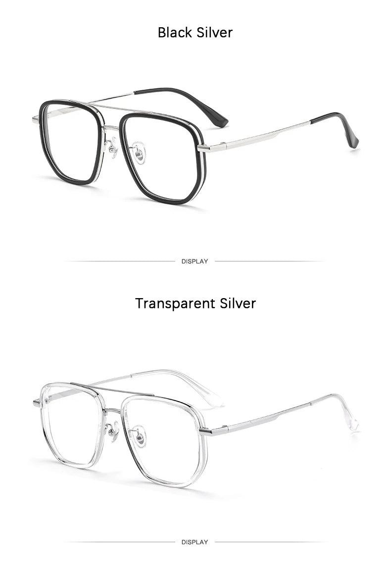 Luxury Oversize Titanium Eyeglasses Frames for Men & Women