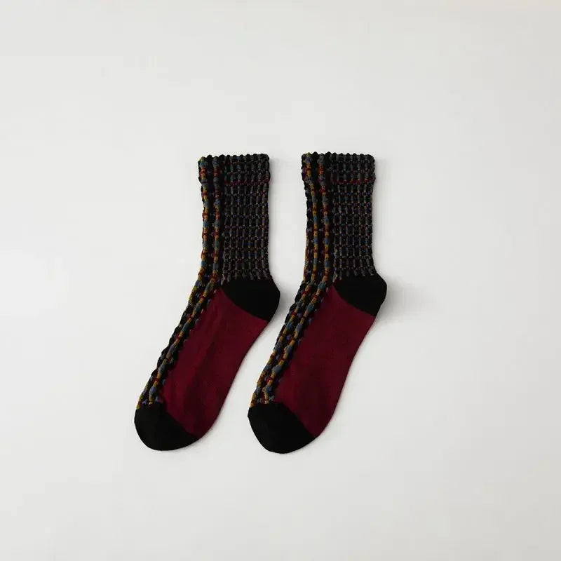 Autumn Winter Cotton Kawaii Socks for Women | Cute Retro Designs