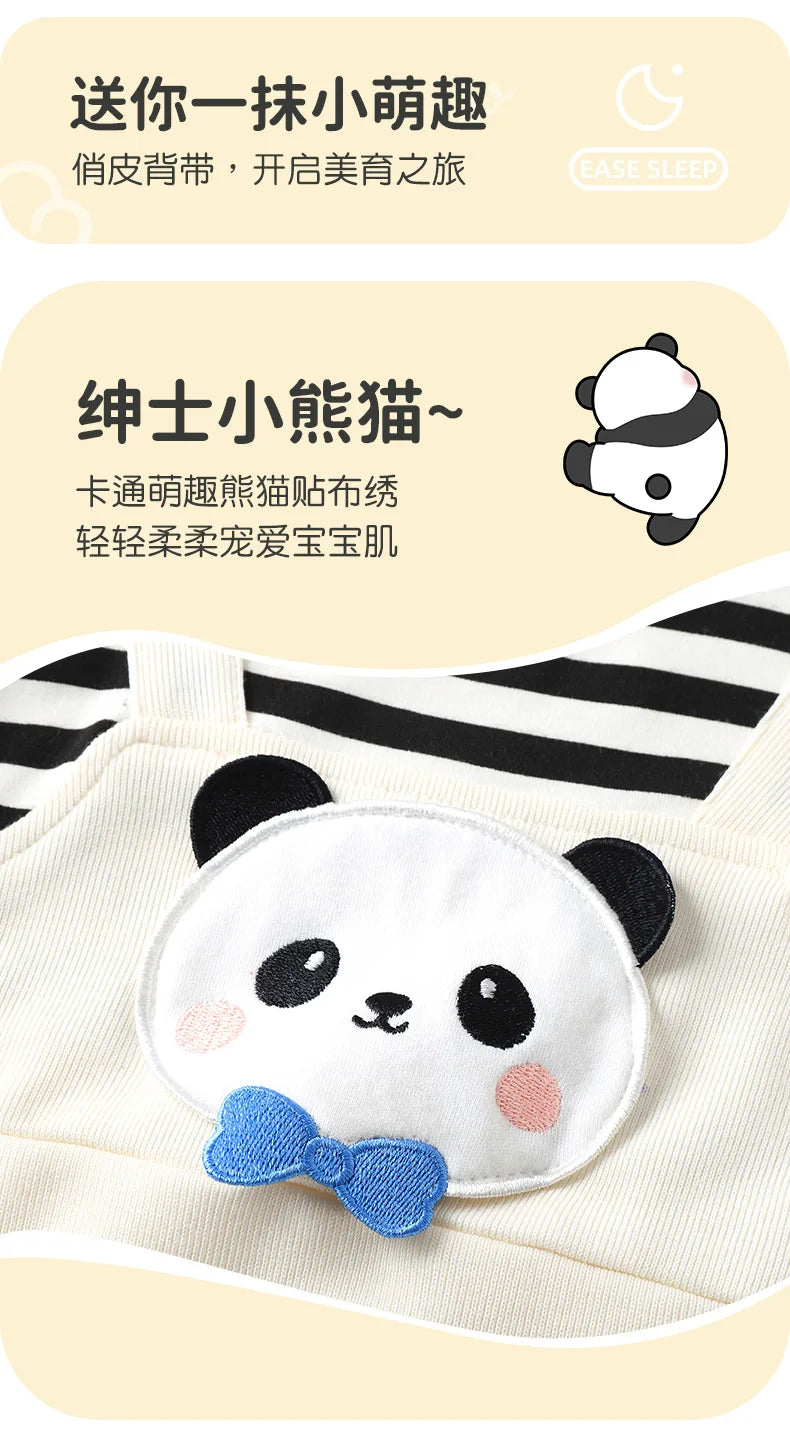 Baby Long-Sleeve Romper | Cute Autumn Suspender Jumpsuit